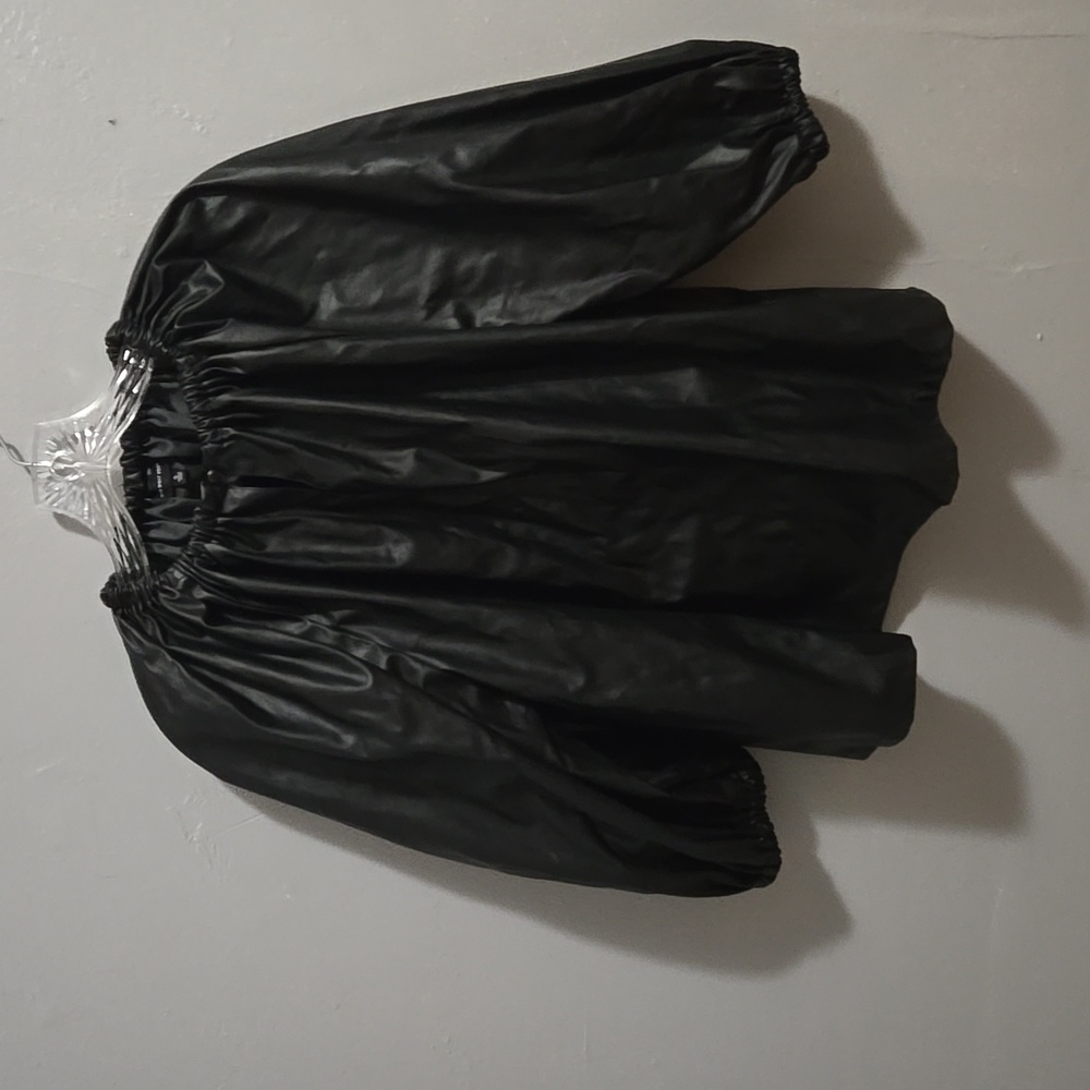 Who What Wear faux leather top Goth Edgy